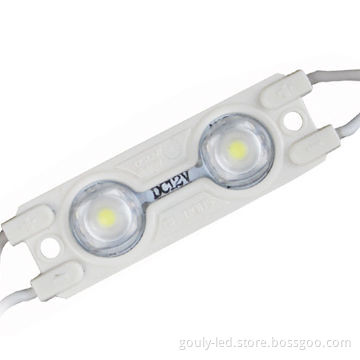 Injection LED Module Light with Lens, 0.48W/12V DC Voltage and Single/RGB Colors, Water-resistant